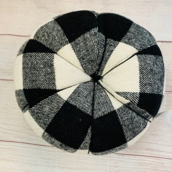 Autumn Blessings Buffalo Plaid Plush Pumpkin Halloween Thanksgiving Fall 7 1/2"H - Picture 7 of 9